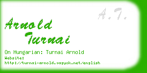 arnold turnai business card